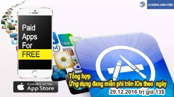 ung dung dang mien phi tren iphone/ipad/ appstore 29/12/2016
